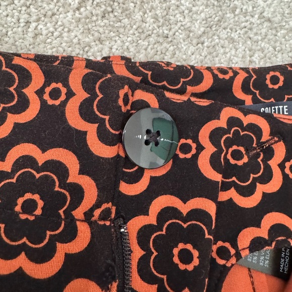 Maeve / Anthropologie Colette Crop Stylish Patterned Women's Pants - Picture 5 of 5